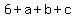 6%2Ba%2Bb%2Bc
