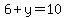 6%2By=10