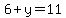 6%2By=11