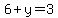 6%2By=3