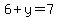 6%2By=7