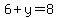 6%2By=8