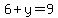 6%2By=9