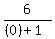 6%2F%28%280%29%2B1%29