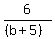6%2F%28%28b%2B5%29%29