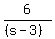 6%2F%28%28s-3%29%29