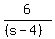 6%2F%28%28s-4%29%29