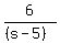 6%2F%28%28s-5%29%29