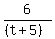 6%2F%28%28t%2B5%29%29