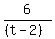 6%2F%28%28t-2%29%29
