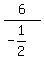\"6%2F%28-1%2F2%29\"