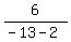 6%2F%28-13-2%29