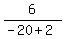6%2F%28-20%2B2%29