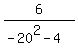 6%2F%28-20%5E2-4%29
