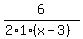 6%2F%282%2A1%2A%28x-3%29%29