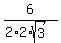 6%2F%282+%2A+2+%2A+sqrt%283%29%29