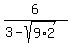 6%2F%283+-+sqrt%289%2A2%29%29