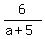 6%2F%28a%2B5%29