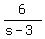 6%2F%28s-3%29