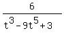 6%2F%28t%5E3-9t%5E5%2B3%29