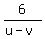 6%2F%28u-v%29