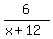 6%2F%28x%2B12%29