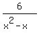 6%2F%28x%5E2-x%29