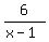 6%2F%28x-1%29