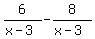 6%2F%28x-3%29+-+8%2F%28x-3%29