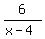 6%2F%28x-4%29