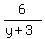 6%2F%28y%2B3%29