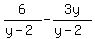 6%2F%28y-2%29-3y%2F%28y-2%29