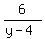 6%2F%28y-4%29