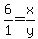 6%2F1=x%2Fy