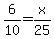 6%2F10=x%2F25