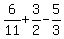 6%2F11%2B3%2F2-5%2F3