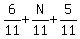 6%2F11%2BN%2F11%2B5%2F11