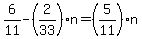 6%2F11-%282%2F33%29n=%285%2F11%29n