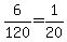 6%2F120+=+1%2F20