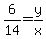 6%2F14+=+y%2Fx