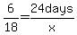6%2F18+=+24days%2Fx