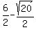 6%2F2+-+sqrt%2820%29%2F2