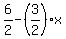 6%2F2-%283%2F2%29x