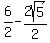 6%2F2-2sqrt%285%29%2F2