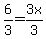 6%2F3=3x%2F3