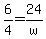 6%2F4=24%2Fw