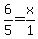 6%2F5=x%2F1