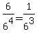 6%2F6%5E4+=+1%2F6%5E3