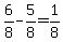 6%2F8-5%2F8=1%2F8