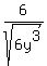 6%2Fsqrt%286y%5E3%29